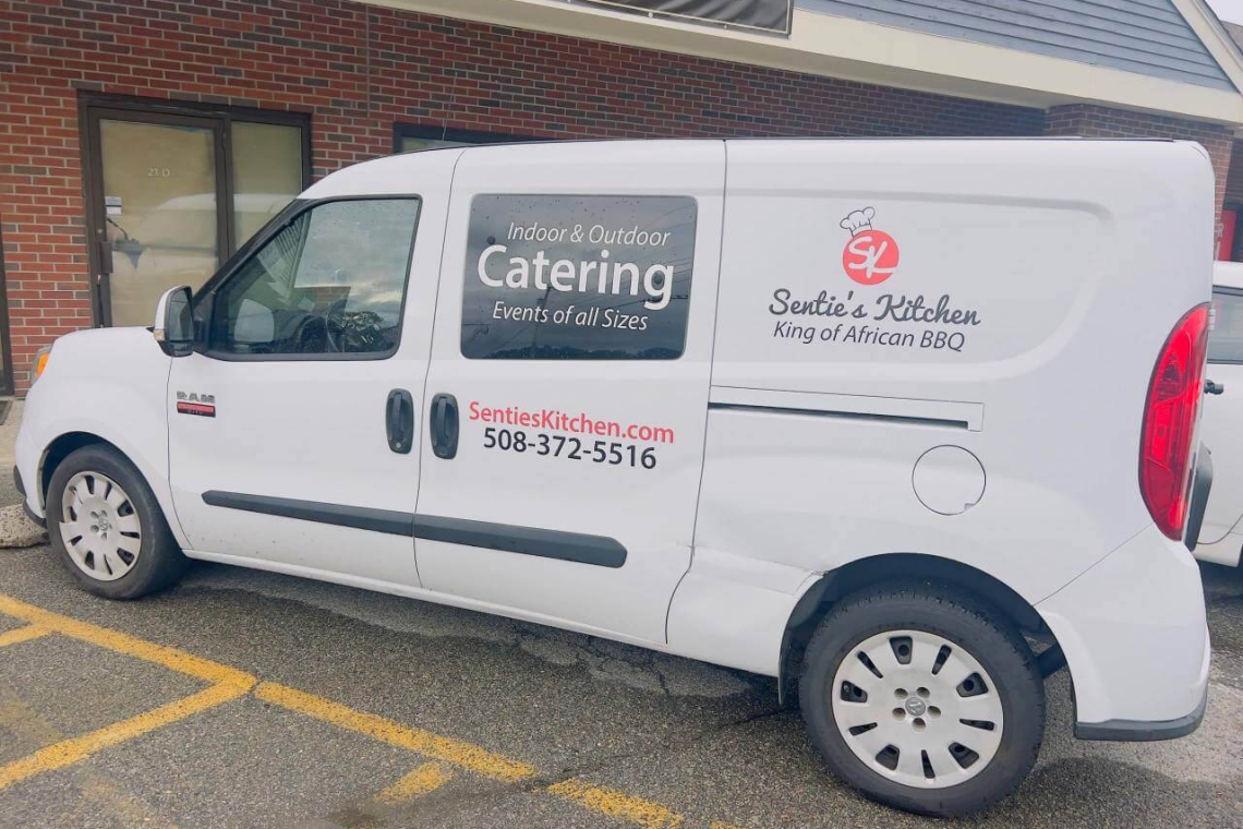 The Sentie’s Kitchen van used for food deliveries
